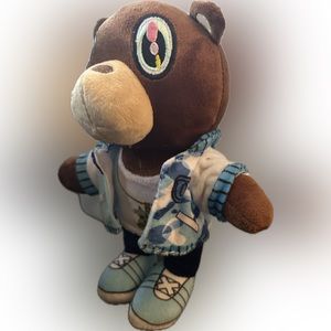 Kanye West Teddy Bear Plush 10” Graduation University Bear 9”